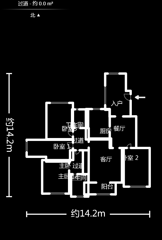 湘江世纪城星江苑  4室2厅2卫   215.00万户型图