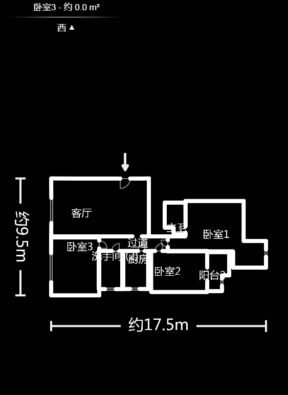 锦绣世纪  3室2厅2卫    126.0万户型图