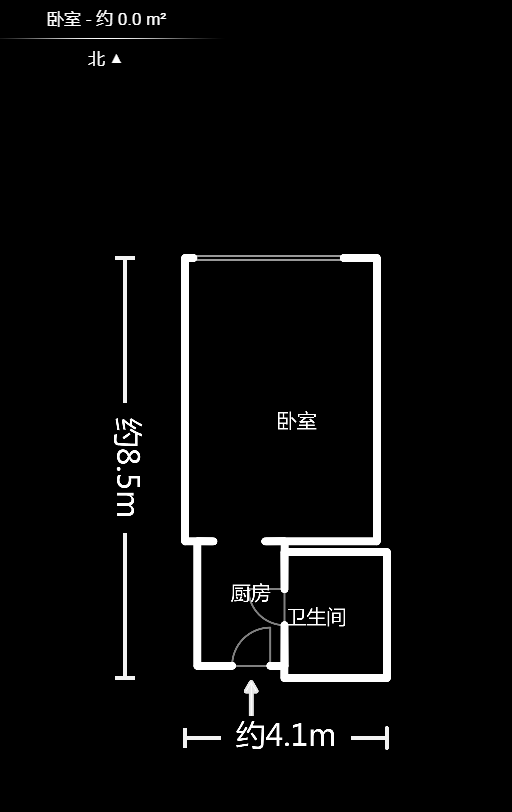 黄金一区  1室1厅1卫   22.80万户型图