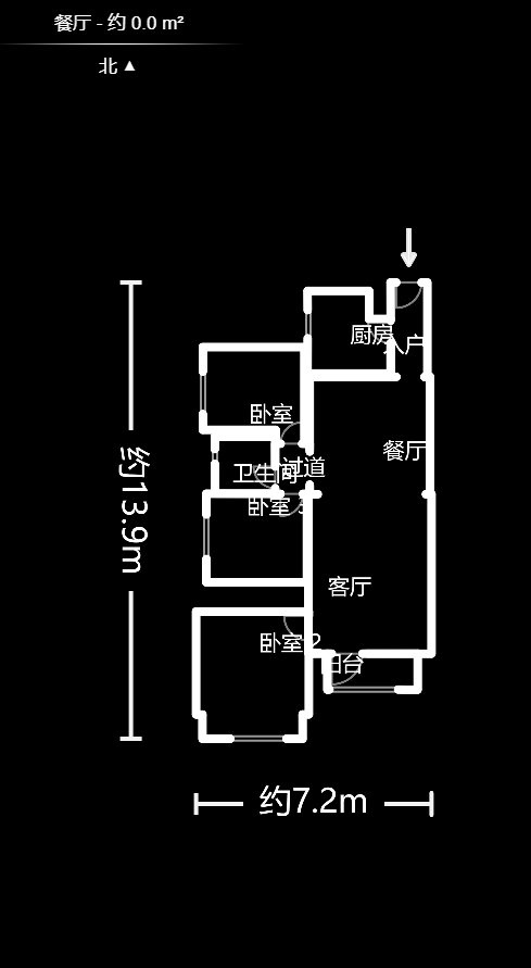 萬(wàn)科城  3室2廳1衛(wèi)    122.0萬(wàn)戶型圖