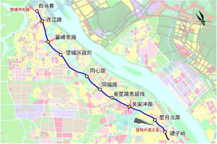 長沙地鐵4號線北延各站點具體位置曝光離你家近不近