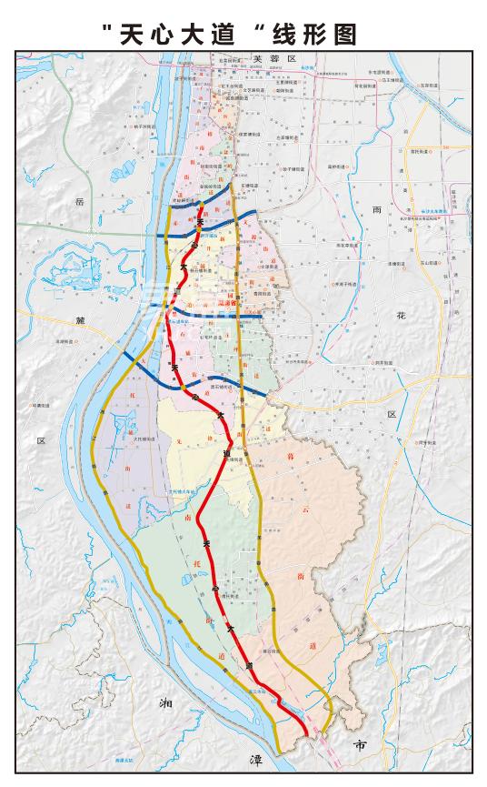 6月23日天心區書院南路新開鋪路中意二路中意三路已統一正式更名為