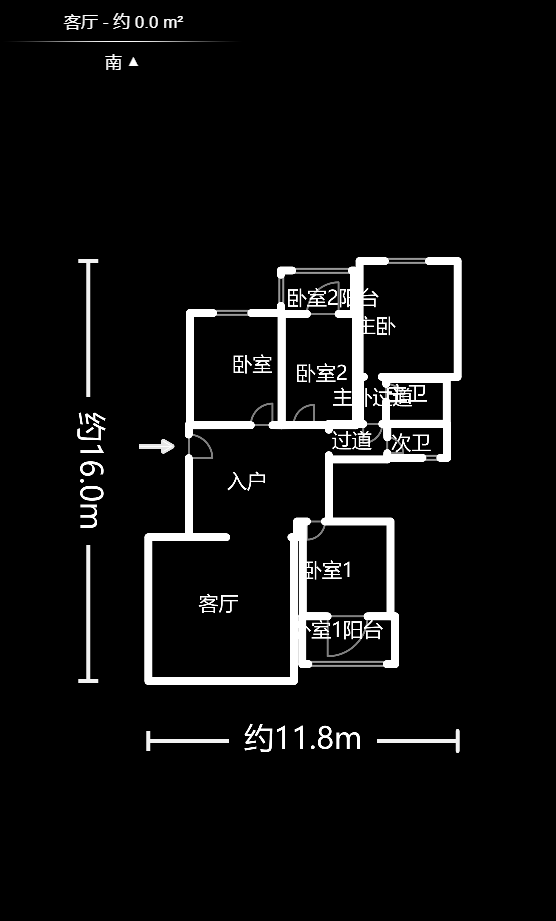 京电花园  4室2厅2卫   139.80万户型图
