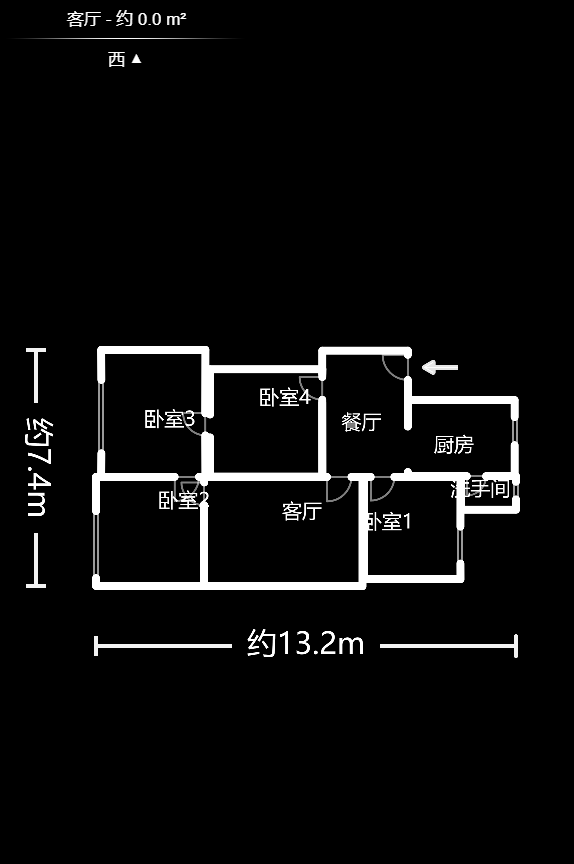 湘农桥社区  3室1厅1卫   85.00万户型图
