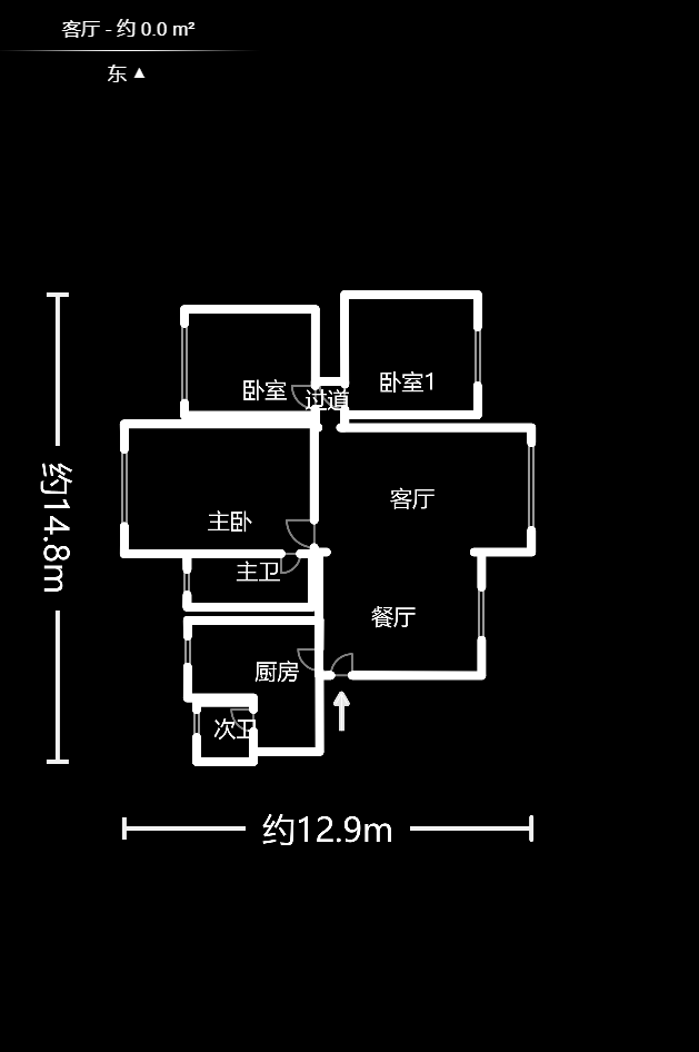 马王堆陶瓷建材新城  3室2厅2卫   99.80万户型图