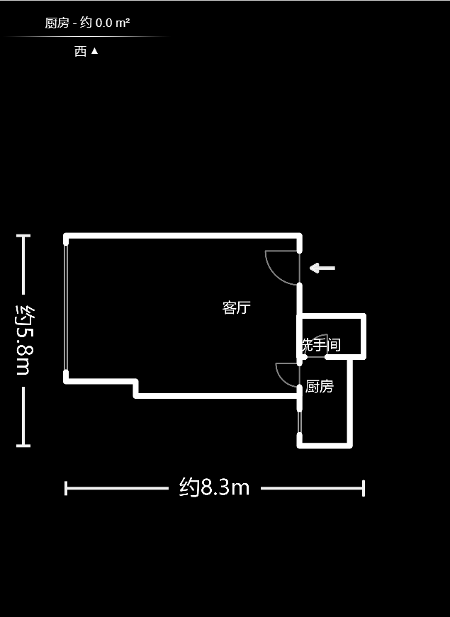 东方新世界  1室1厅1卫   34.90万户型图