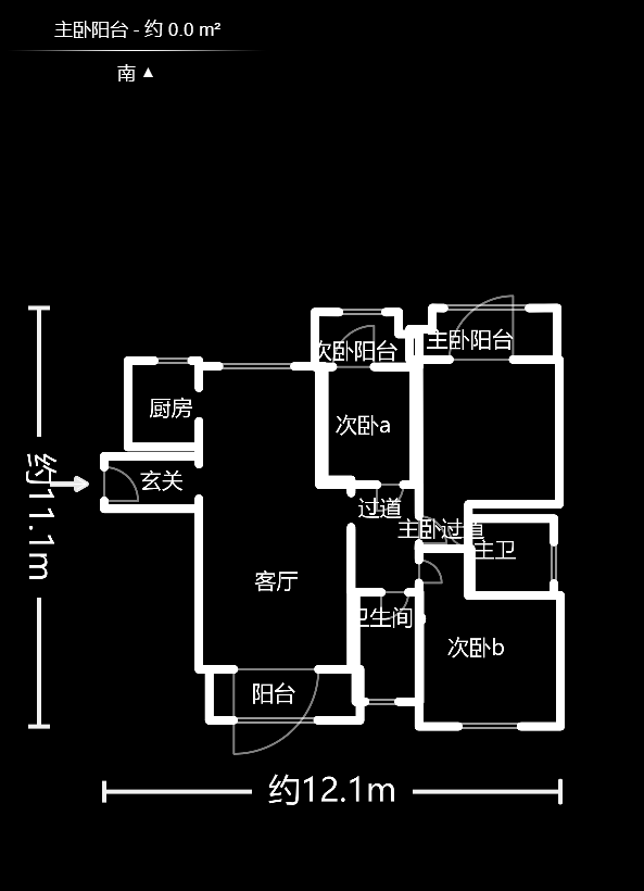 長燃新奧佳園  4室2廳2衛(wèi)    120.0萬戶型圖