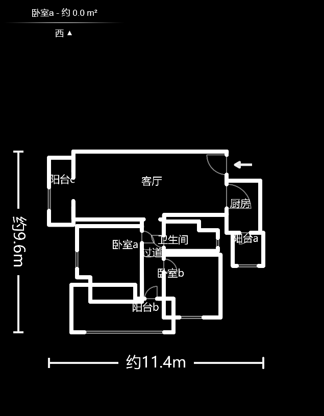 碧桂园南城首府（东宸林海）  2室2厅1卫   54.00万户型图