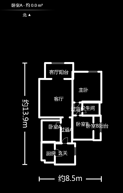 北京御园一二期（国泰嘉园）  2室2厅1卫   148.00万户型图