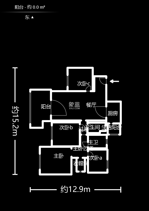 恒大名都 4室2厅4卫 130.0万 恒大名都 4室2厅4卫 130.0万户型图