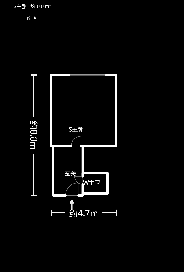 兴旺双铁城  1室1厅0卫   64.60万户型图