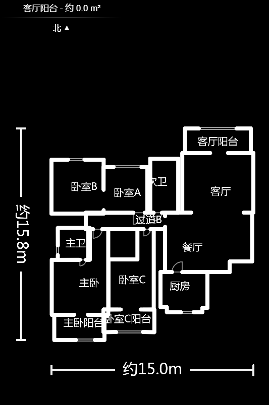 枫雅名苑  4室2厅1卫   252.00万户型图