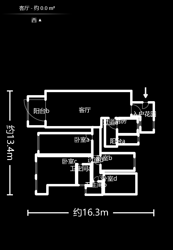 芙佳花园  4室2厅2卫   138.00万户型图