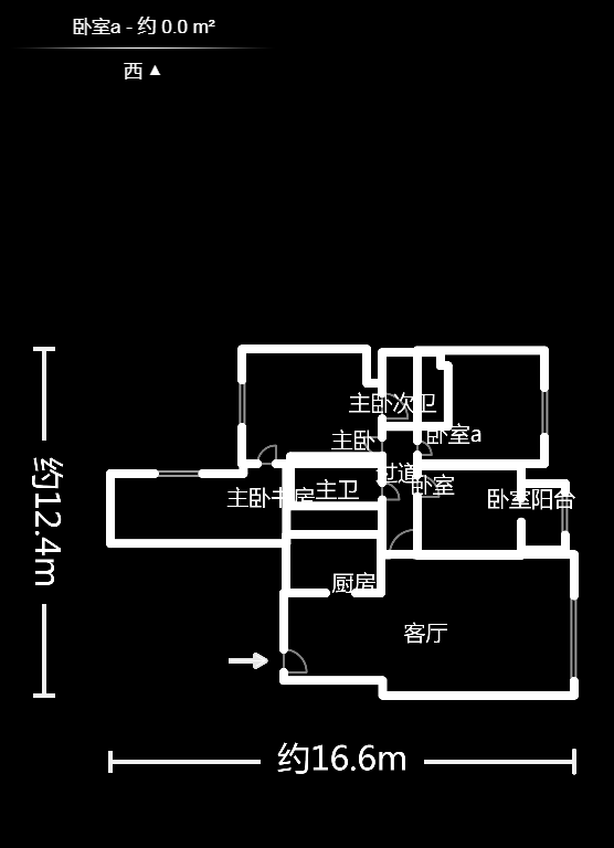 荣鑫家园  2室2厅1卫    1600.0元/月户型图