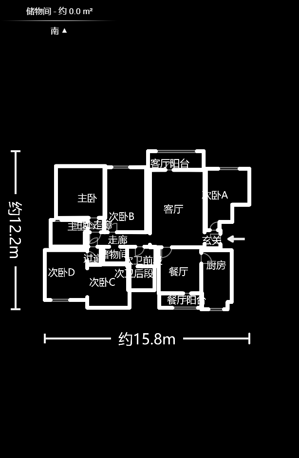 华天苑  5室2厅2卫   189.00万户型图