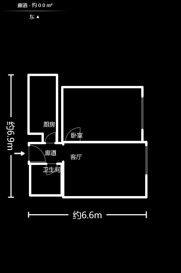 合能洋湖公馆  1室1厅1卫   42.00万户型图