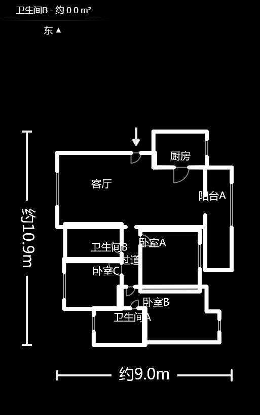 长房南屏锦源 3室2厅1卫 79.8万 长房南屏锦源 3室2厅1卫 79.8万户型图