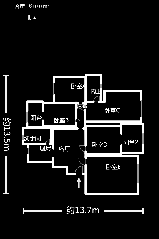尚東紫郡  4室2廳2衛(wèi)    142.5萬戶型圖