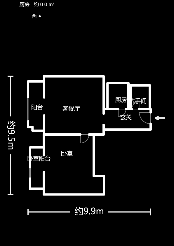 远大麓园 1室1厅1卫 45.0万 远大麓园 1室1厅1卫 45.0万户型图