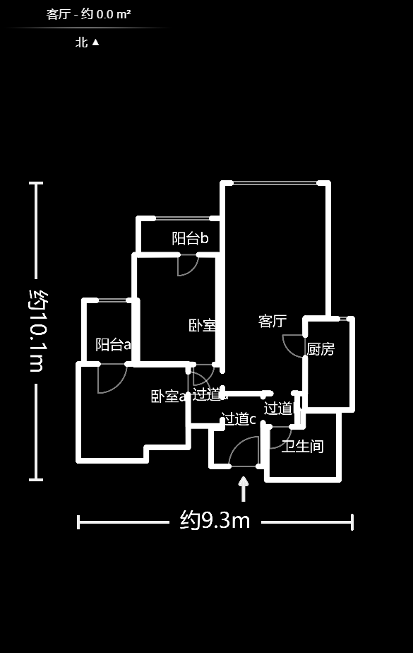 保利城(中航城国际社区、郡原美村) 2室1厅1卫 80.0万 保利城(中航城国际社区、郡原美村) 2室1厅1卫 80.0万户型图