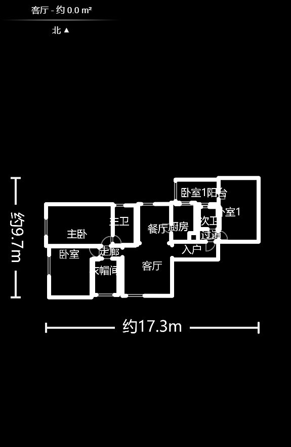 古漢國際廣場  4室2廳2衛(wèi)    148.0萬戶型圖