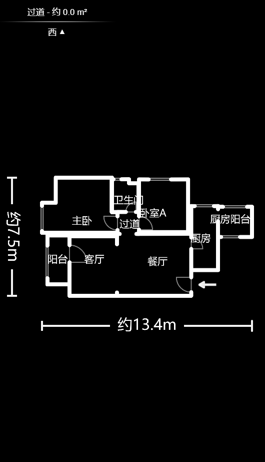 天麓尚层 2室2厅1卫 78.0万 天麓尚层 2室2厅1卫 78.0万户型图