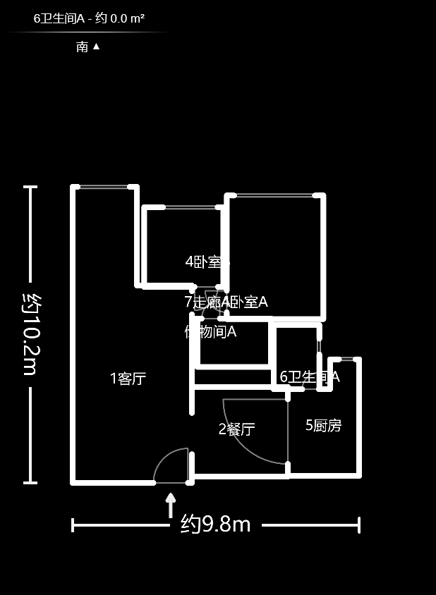 瑞都豪庭  2室2厅1卫   83.00万户型图