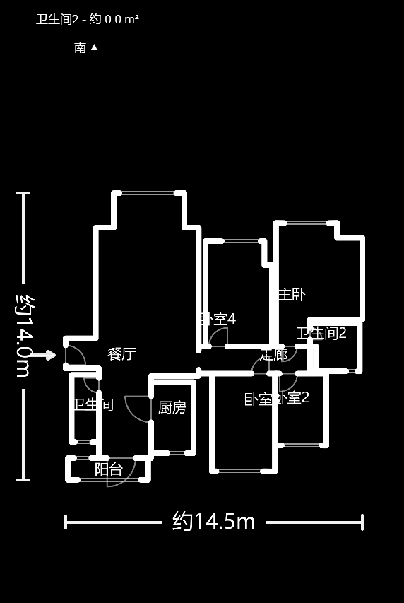 東岸梅園小區(qū)  4室2廳2衛(wèi)    115.0萬戶型圖