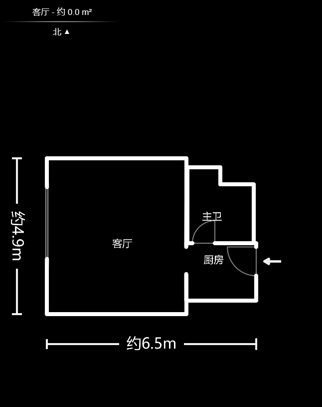 众东国际  1室1厅1卫   45.00万户型图