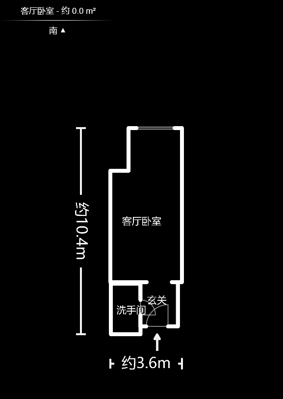 旭辉御府  1室1厅1卫   30.00万户型图