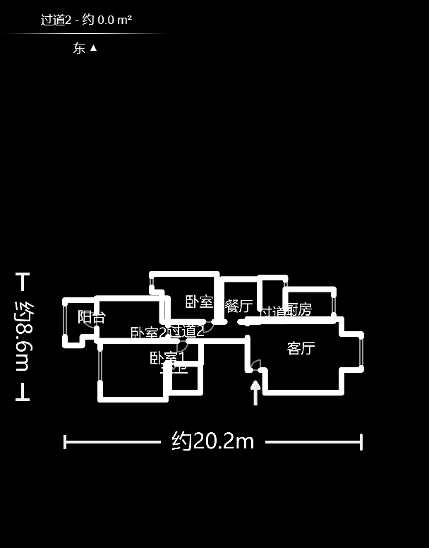 中江佳境天成  3室2厅2卫    126.0万户型图