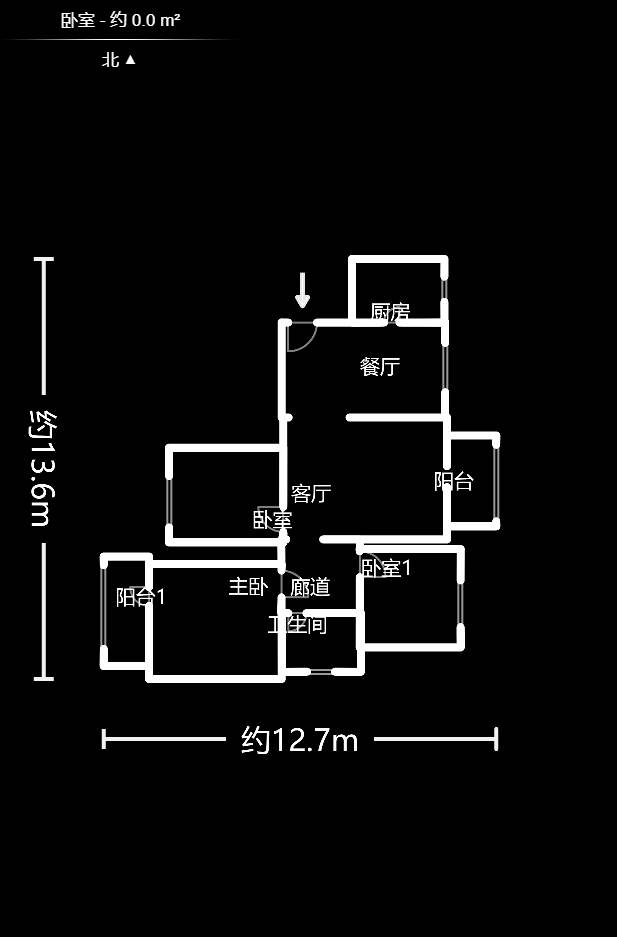 中建麓山和苑  3室2厅1卫   85.00万户型图