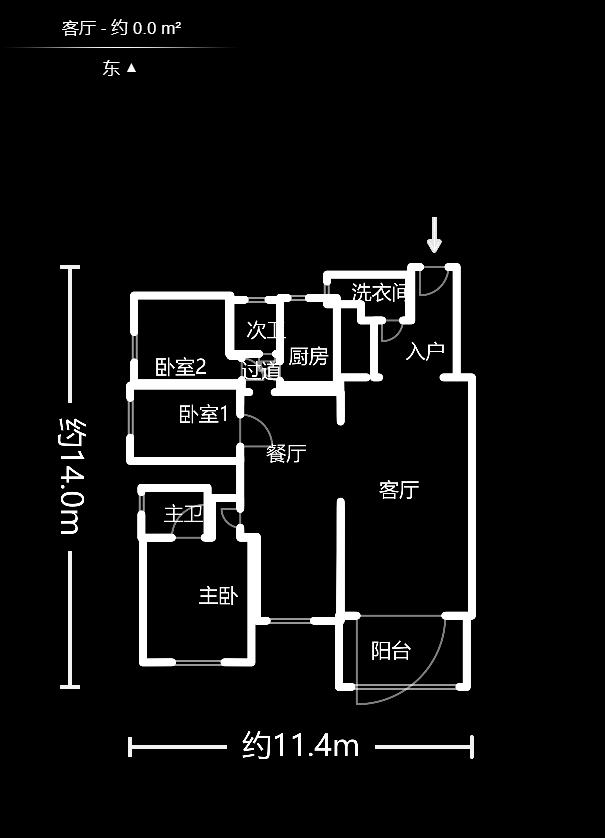 梦泽园  4室2厅2卫   226.00万户型图