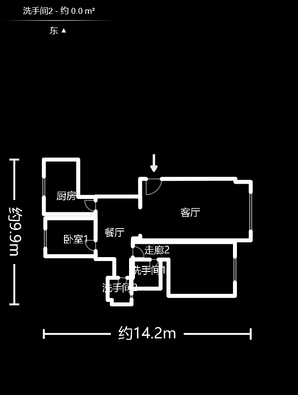 鑫天芙蓉  3室2廳2衛(wèi)    98.0萬戶型圖