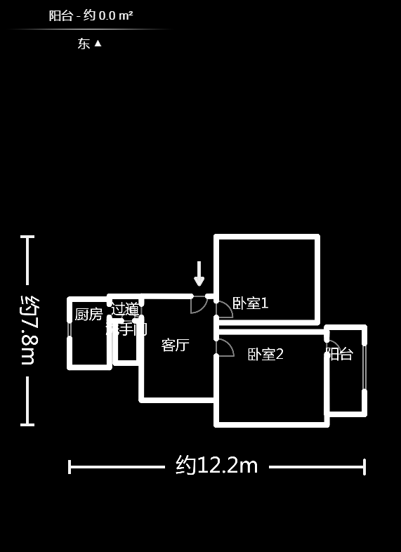 省水院宿舍  0室1厅1卫   1600.00元/月户型图
