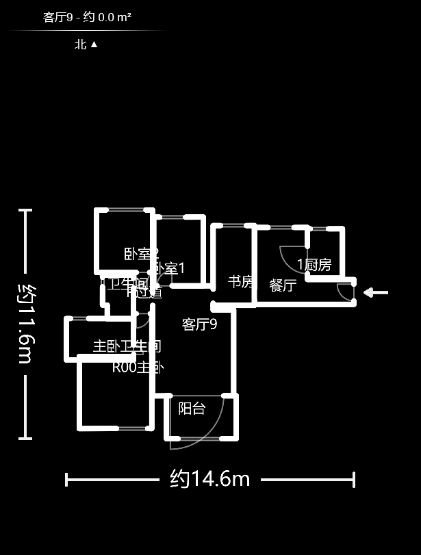 滨江君悦香邸  4室2厅2卫   133.00万户型图