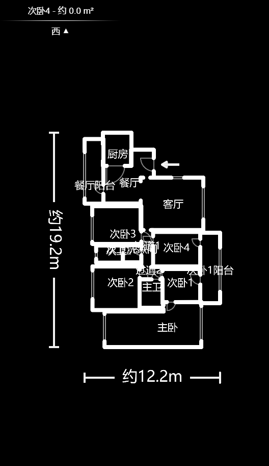 华韵城市海岸  4室2厅2卫    229.0万户型图