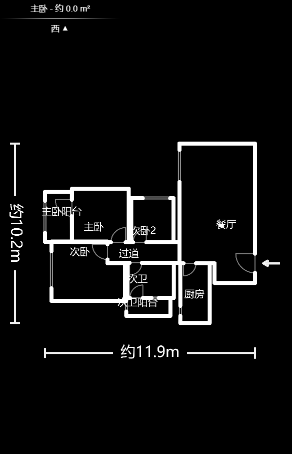 南山雍江汇（滨江国际新城）  2室1厅1卫   136.90万户型图