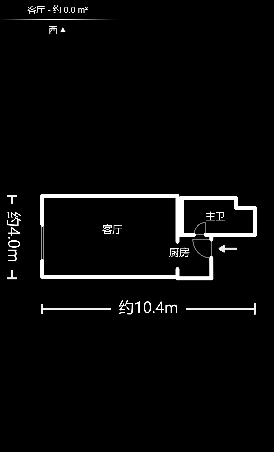 昊天大厦  1室1厅1卫   50.00万户型图