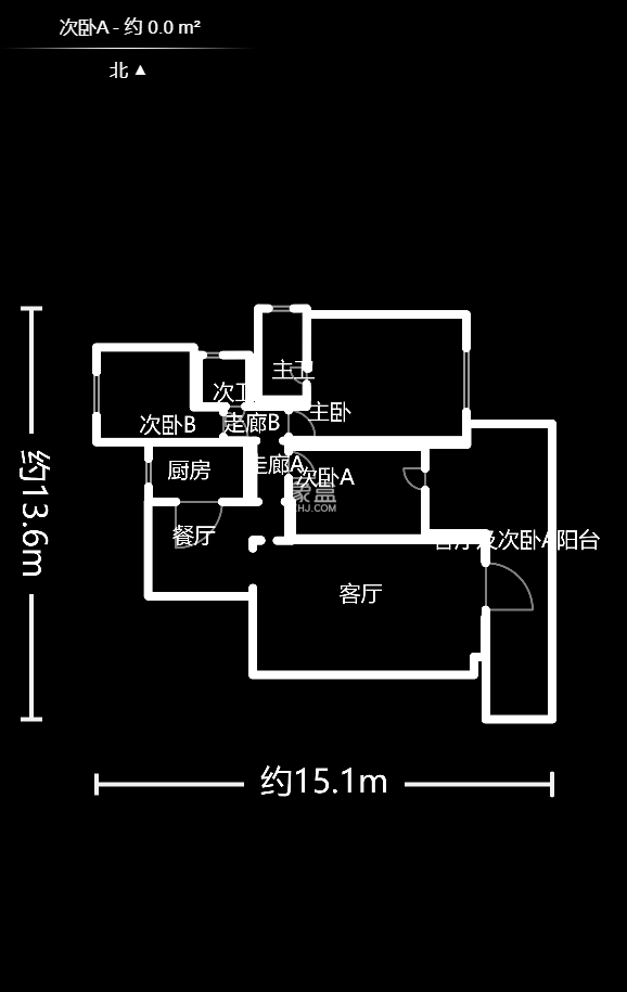 北辰中央公園A區(qū)  3室2廳2衛(wèi)   155.00萬(wàn)