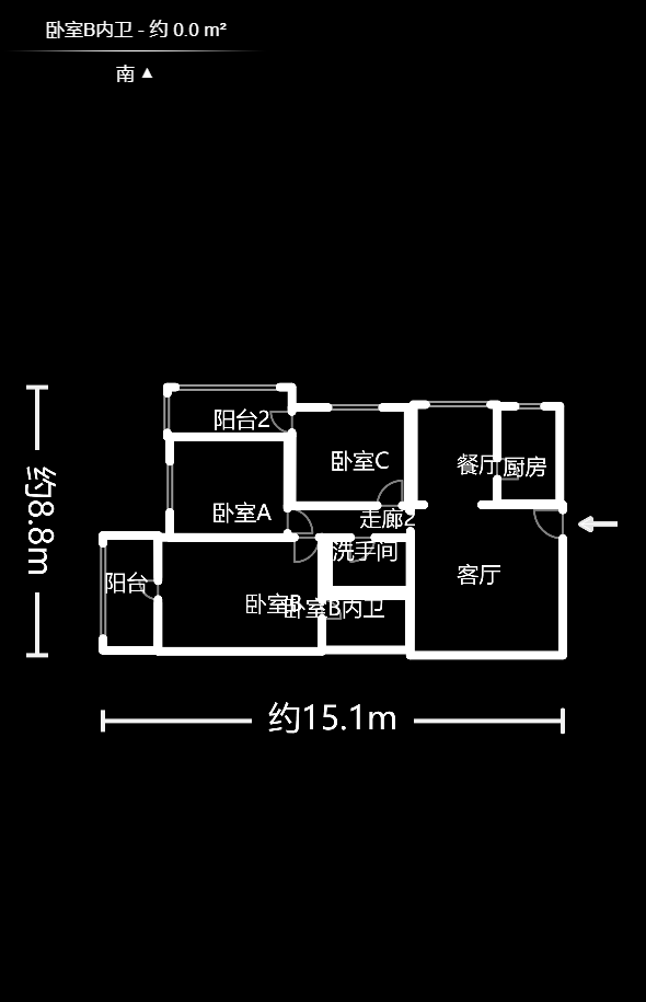 宝庆金都  3室2厅1卫    103.0万户型图