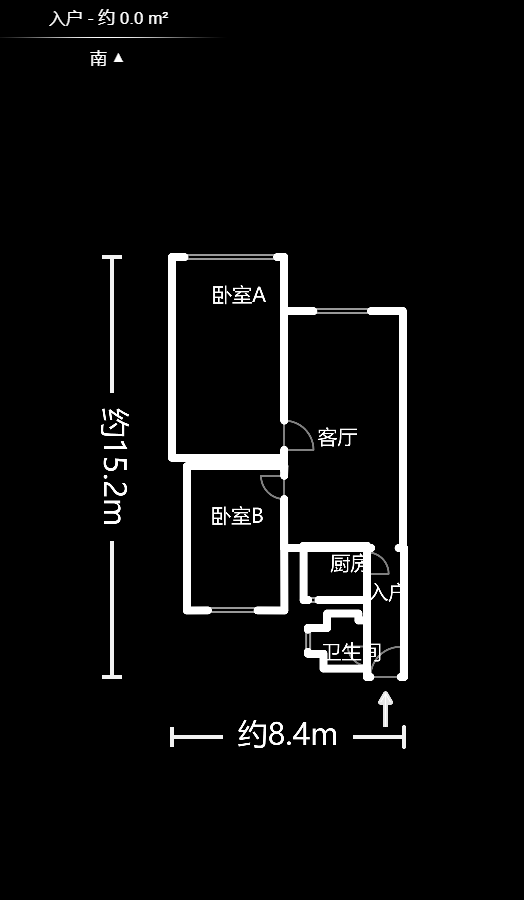 书苑花园（书院花园）  2室1厅1卫   54.60万户型图