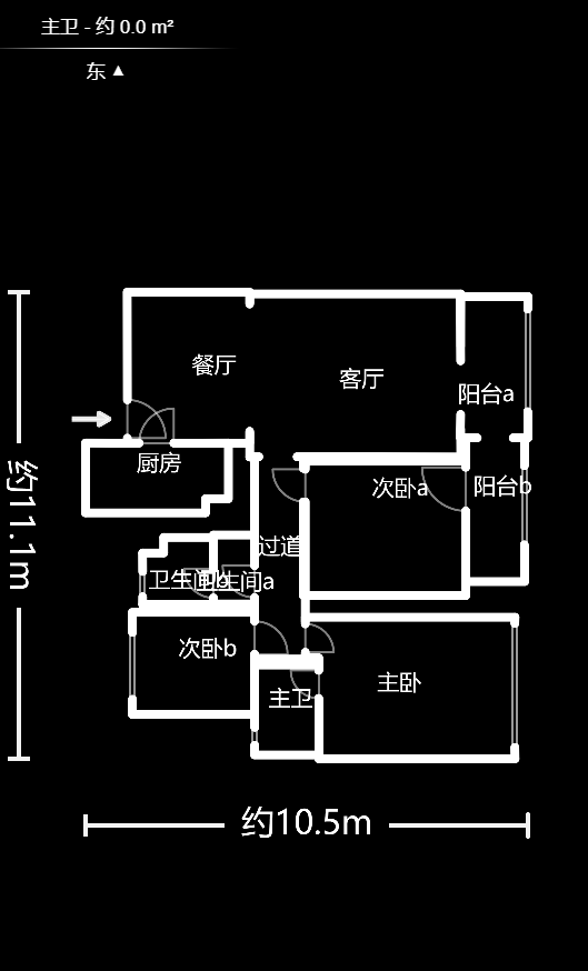 龙湖璟宸原著（龙湖紫宸）  3室2厅2卫   128.80万户型图