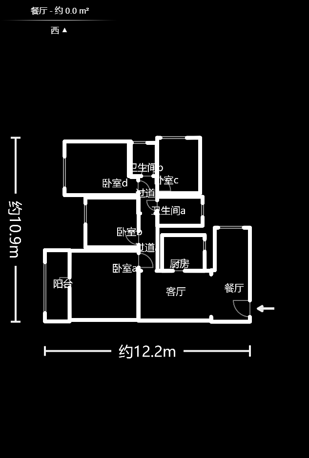 幸福庄园  3室2厅2卫   64.00万户型图