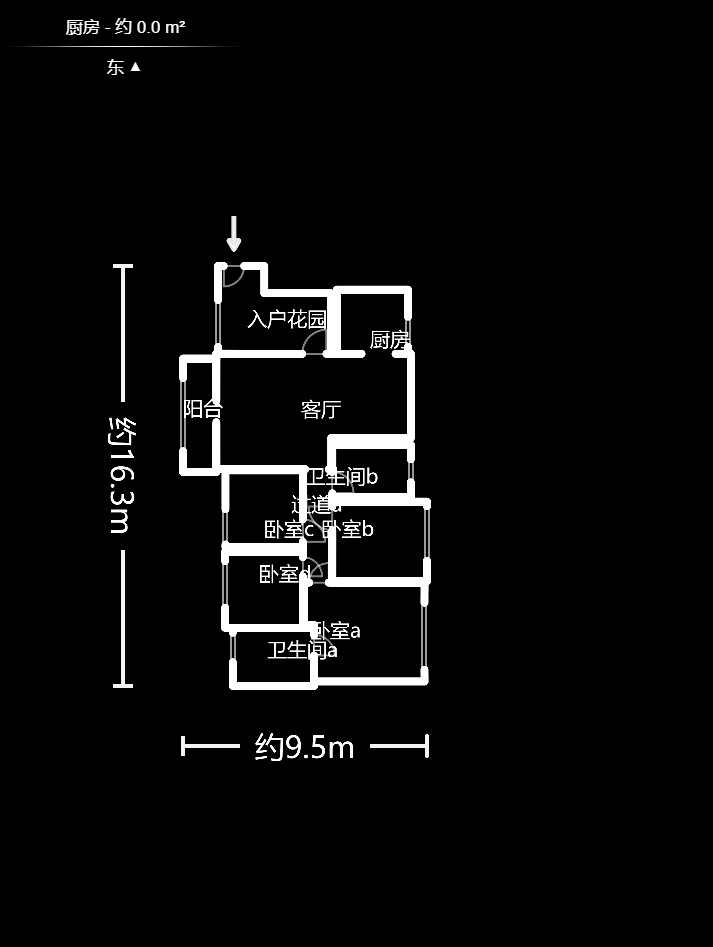 幸福庄园  4室2厅2卫   73.80万户型图