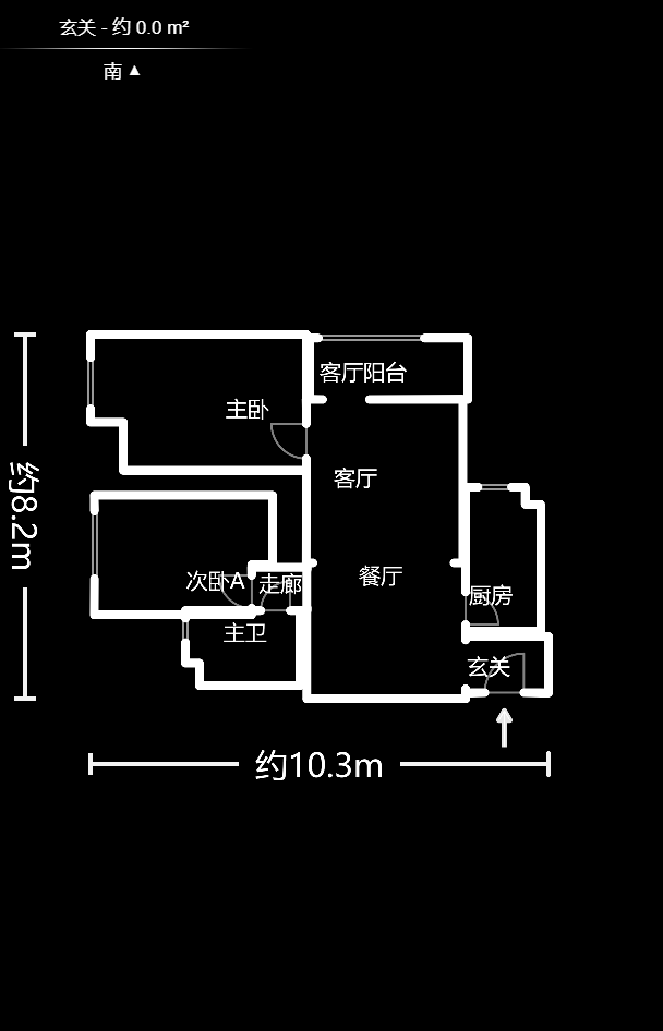 博林金谷 2室2廳1廚1衛(wèi) 96.00萬戶型圖