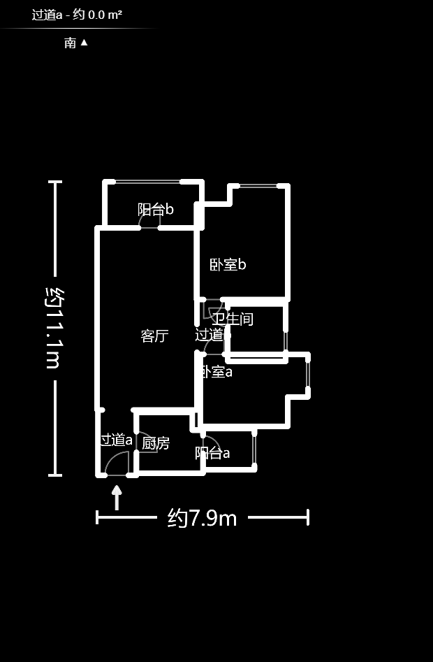 佳兆业水岸新都  2室1厅1卫   41.00万户型图