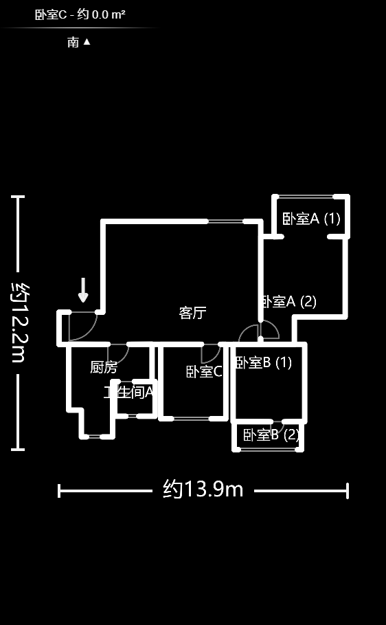 钱隆首府(福晟御园)  3室2厅2卫   110.00万户型图
