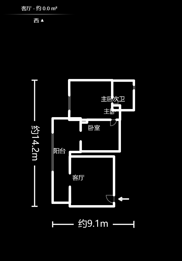 世景华庭  4室2厅2卫   95.00万户型图