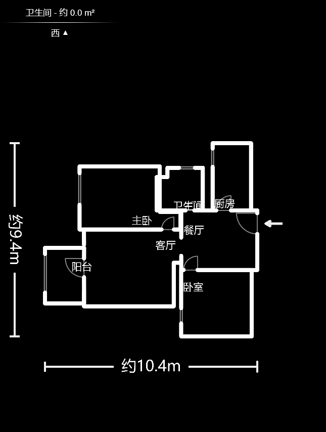 中建麓山和苑  2室2厅1卫   66.00万户型图